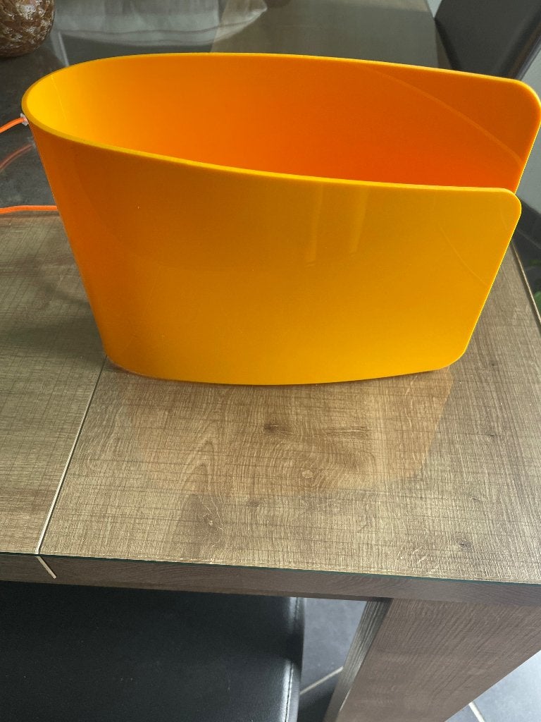 Lampe, Lampe d'ambiance, Vintage, Avec prise, Orange