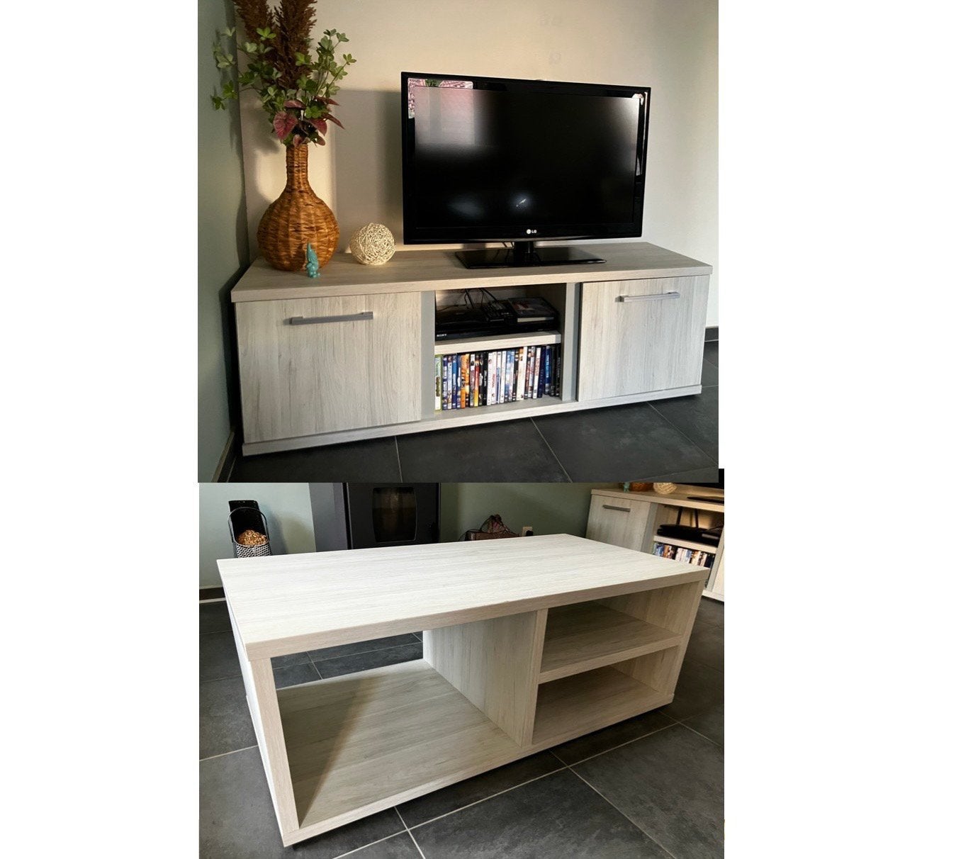 Complete set – TV-kast & salontafel, Enlèvement
