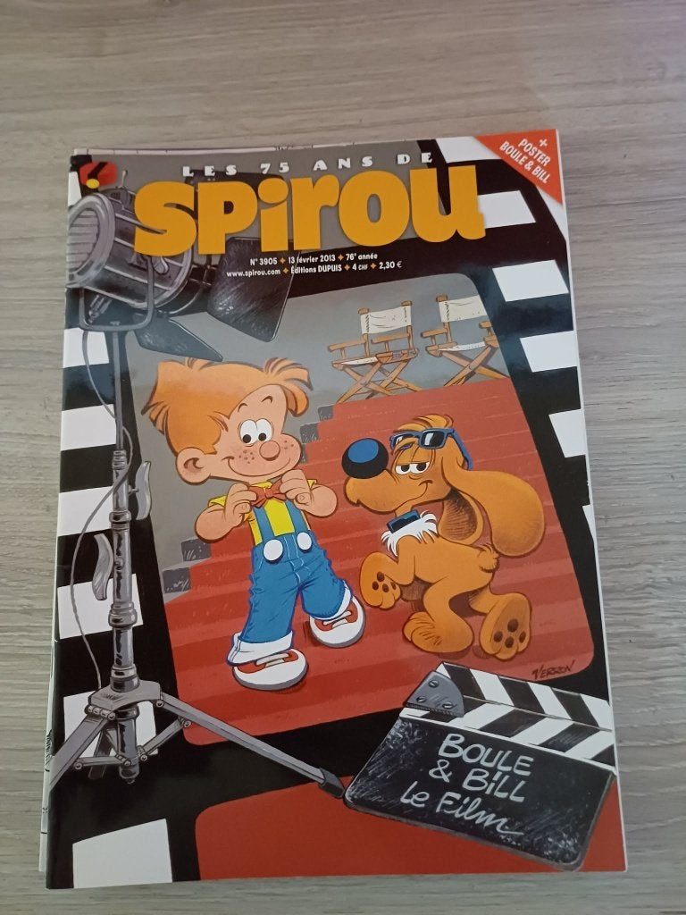 Lot de 7 magazines Le Journal de Spirou, Collections, Envoi, 1980 à nos jours, Journal