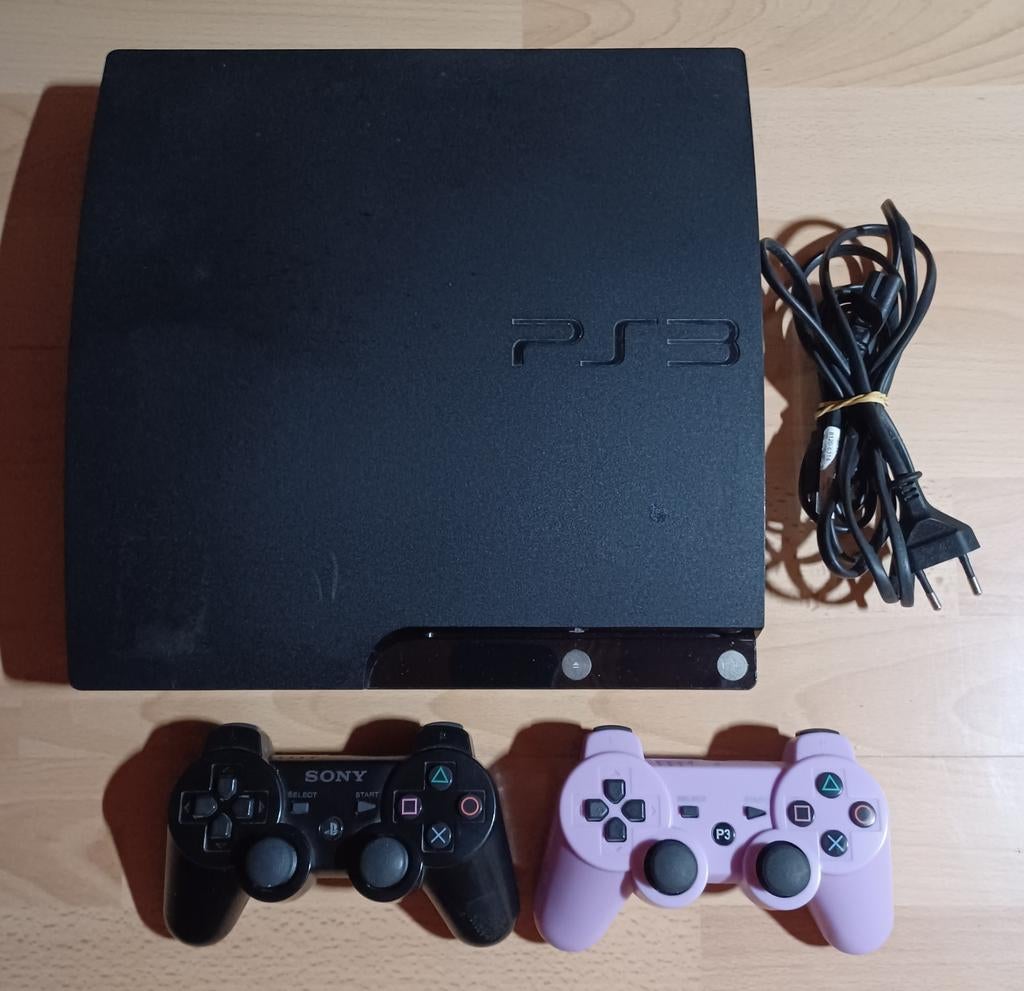 Console Sony PlayStation 3 Slim 250gb, Enlèvement ou Envoi, Utilisé, Avec 2 manettes, Slim