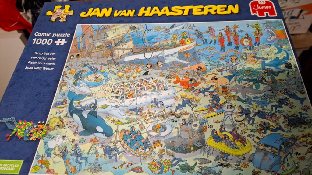 Puzzel jan van haasteren 1000stuks pret onder water, Enlèvement