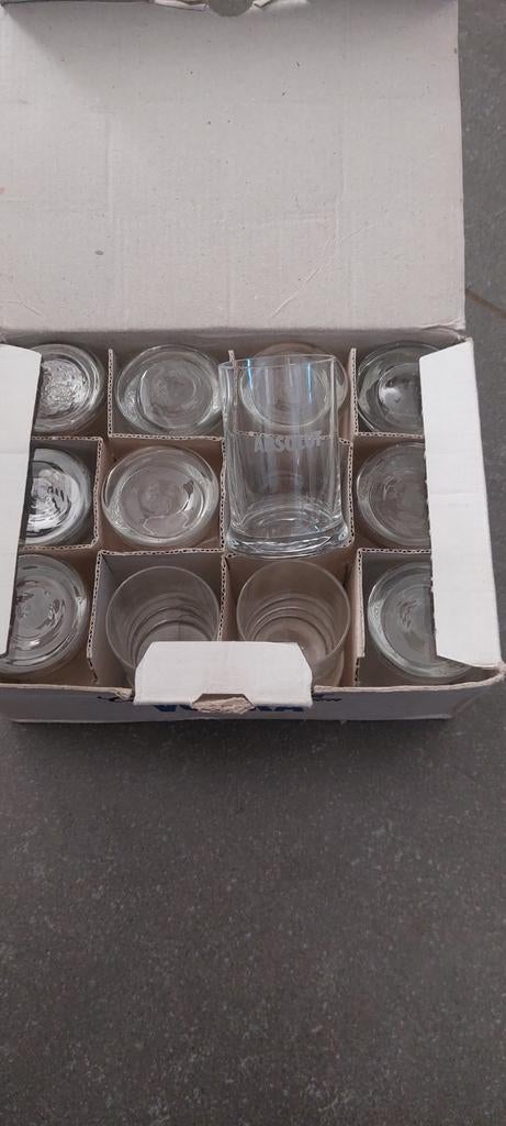 12 Absolut Vodka borrelglaasjes, Verzamelen, Ophalen of Verzenden