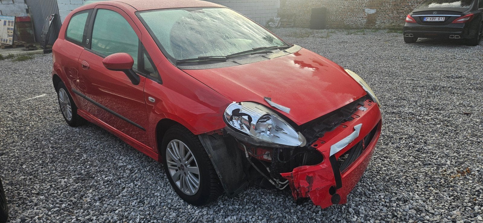 fiat punto 1.4 ess boite auto 104000kms, Autos, Rouge, Achat, Pack sport, Noir