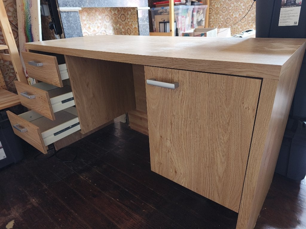 gratis bureau, Ophalen, Gebruikt