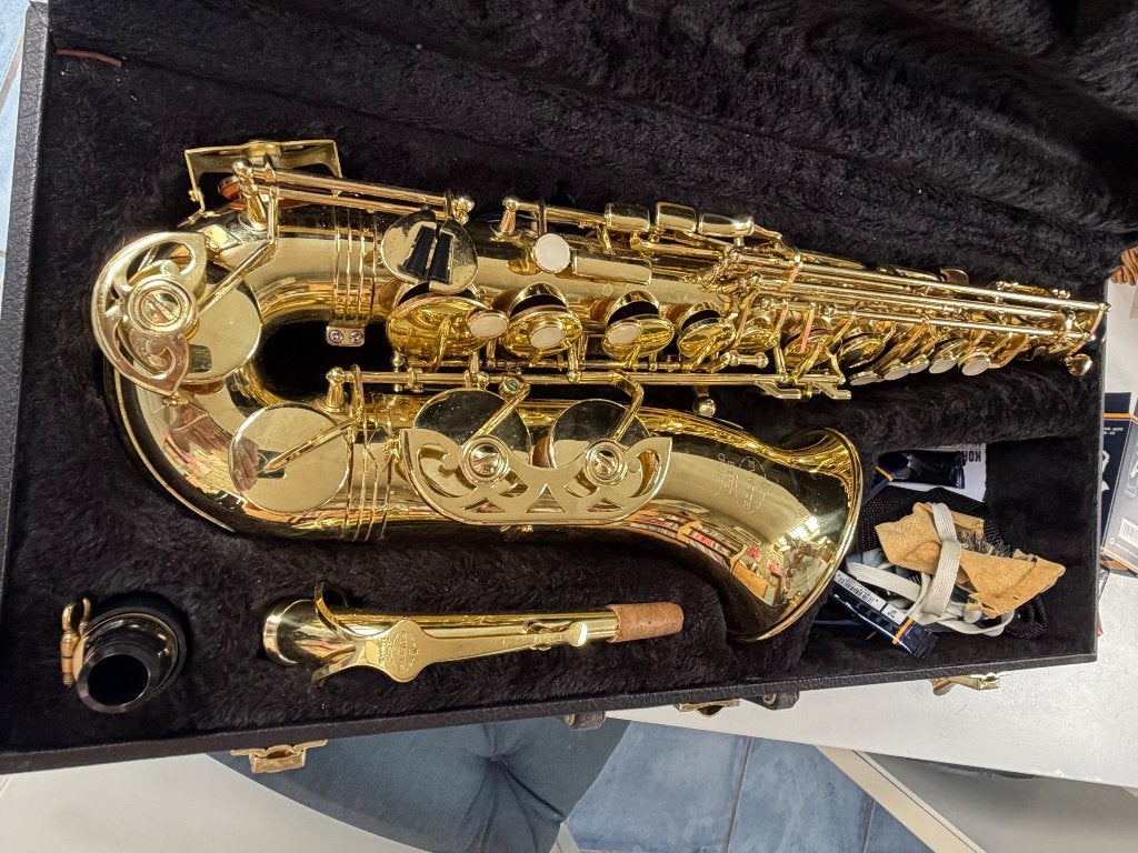 Saxo alto pour débutant, Musique & Instruments, Enlèvement, Utilisé, Alto, Avec valise