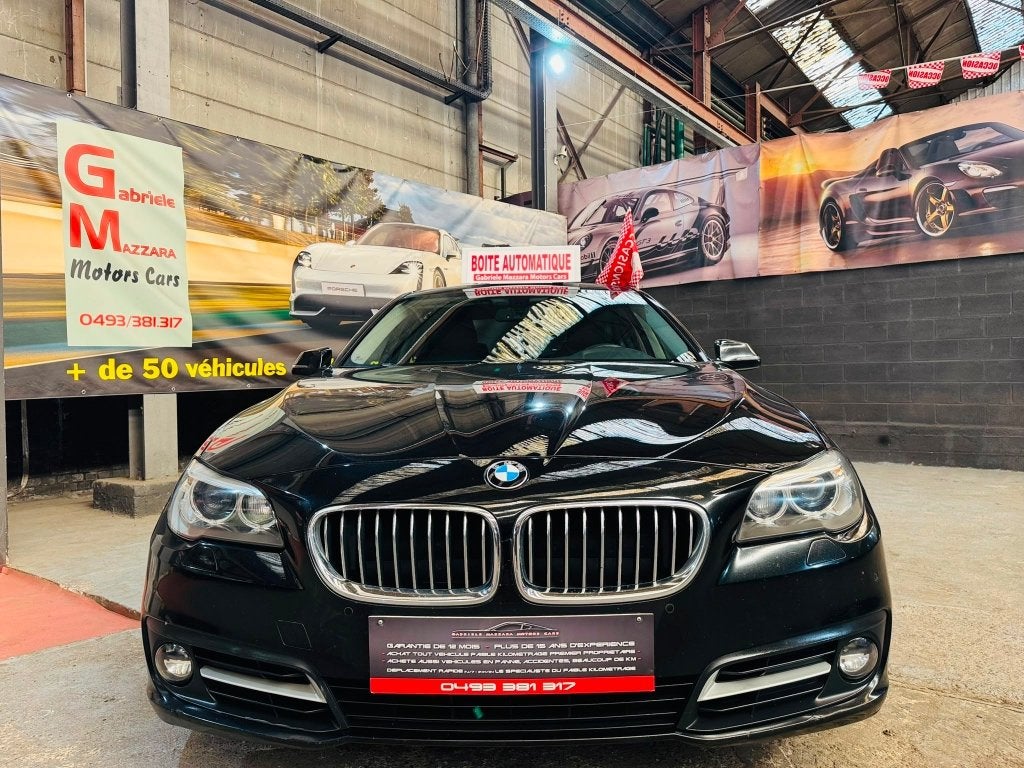 BMW 520D DA Xénons GPS Cuir PDC, Euro 6, Entreprise, Garantie prolongée, Entretenue par le concessionnaire