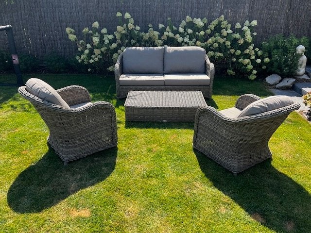 loungeset castle line, Ophalen, 5 zitplaatsen, Rotan, Loungeset