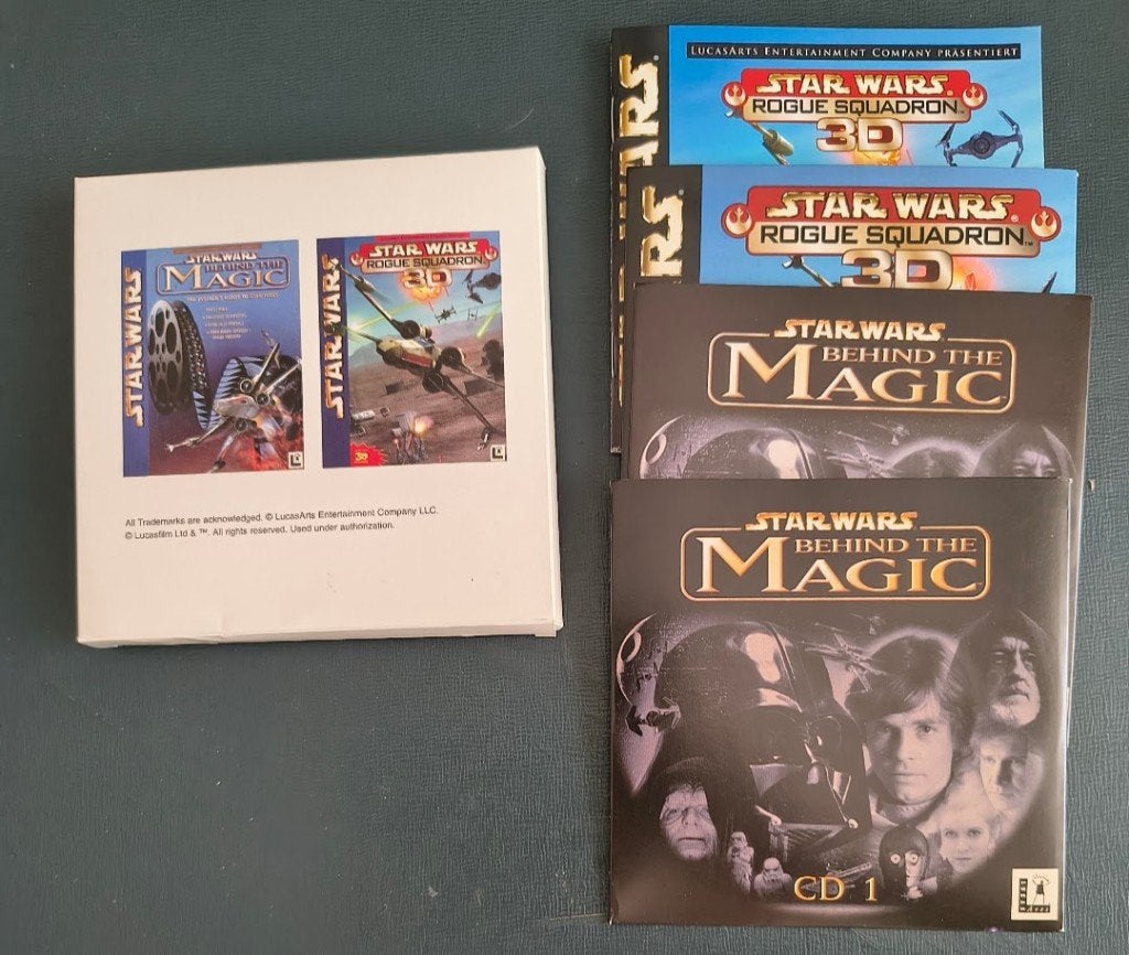 Star Wars PC-Games: Behind the Magic + Rogue Squadron 3D, Ophalen of Verzenden, Nieuw, Spel