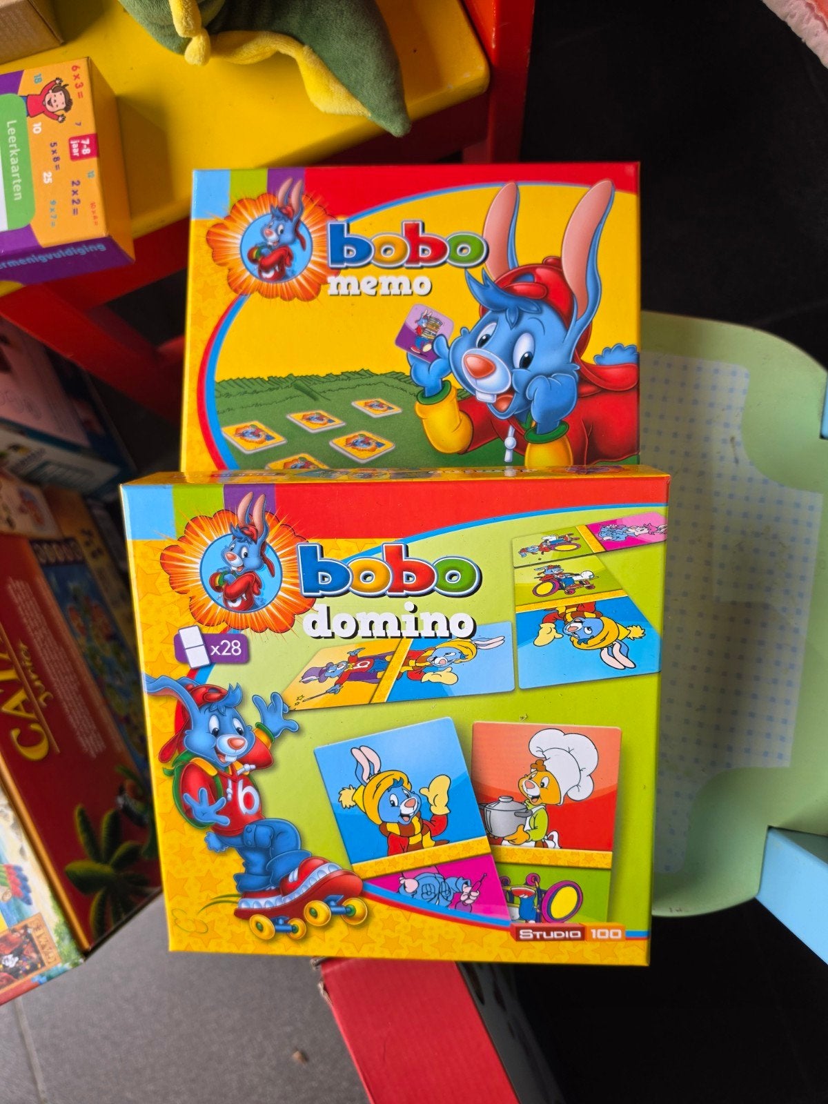 dominospel  en memospel  van bobo, Enlèvement