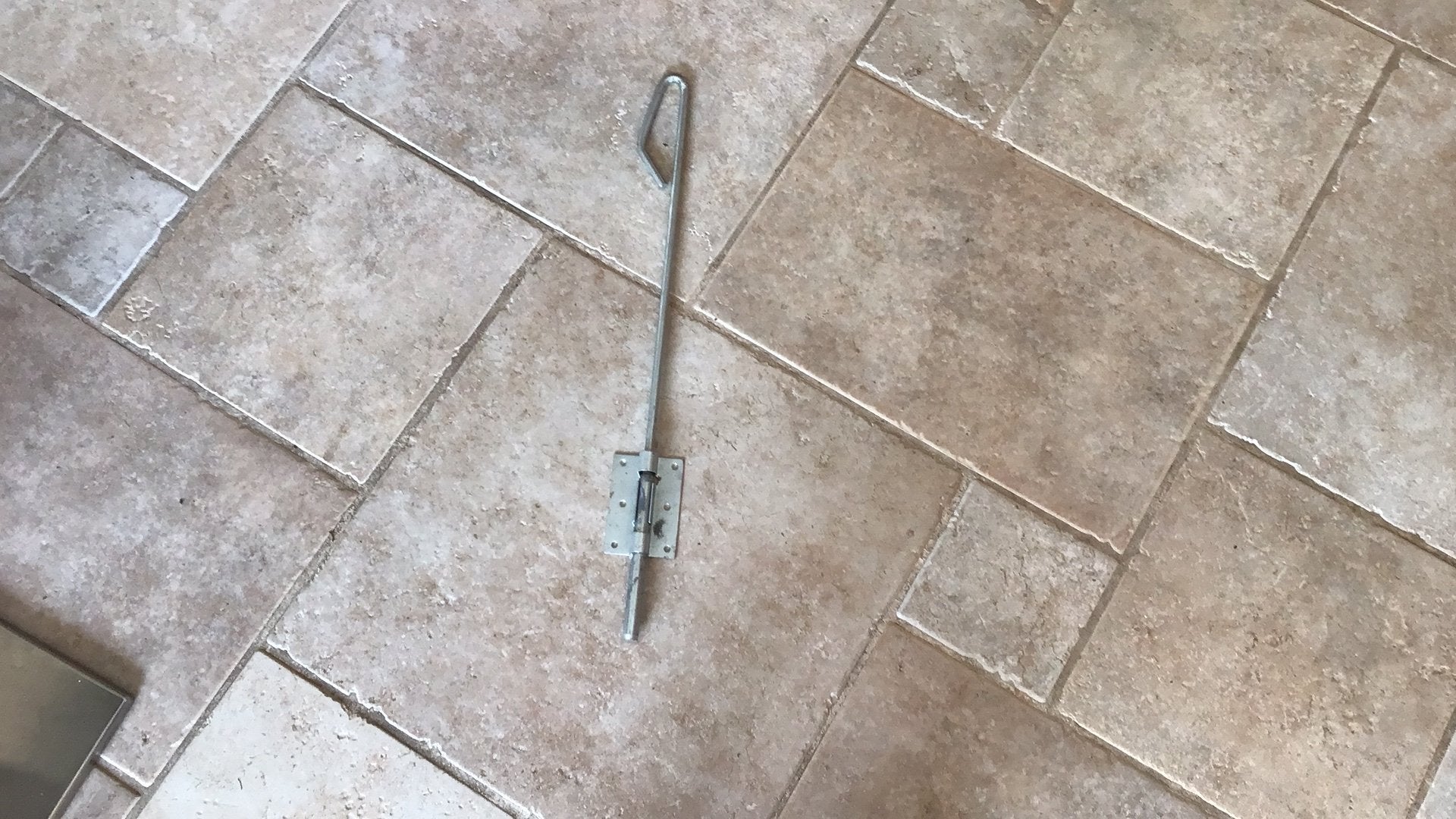 Staartgrendel voor tuinpoort, Jardin & Terrasse, Neuf, Enlèvement, Fer, Moins de 100 cm