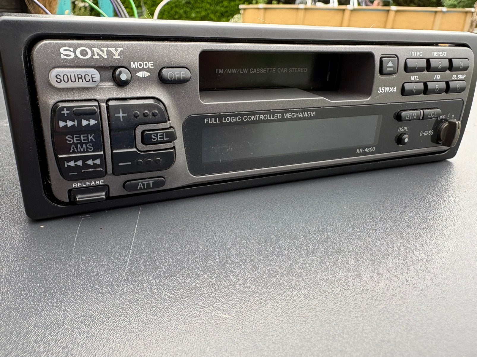 SONY VINTAGE OLDTIMER YOUNGTIMER CASSETTE AUTORADIO, Auto diversen, Autoradio's, Gebruikt, Ophalen of Verzenden
