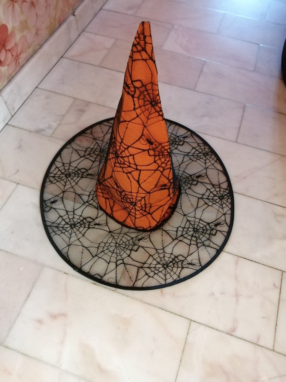 chapeau sorcière en toile d'araignée, Kinderen en Baby's, Ophalen, Hoed