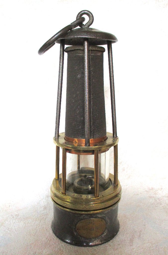 Lampe de mineur DUFRANE Monceau s/Sambre, Antiquités & Art, Envoi