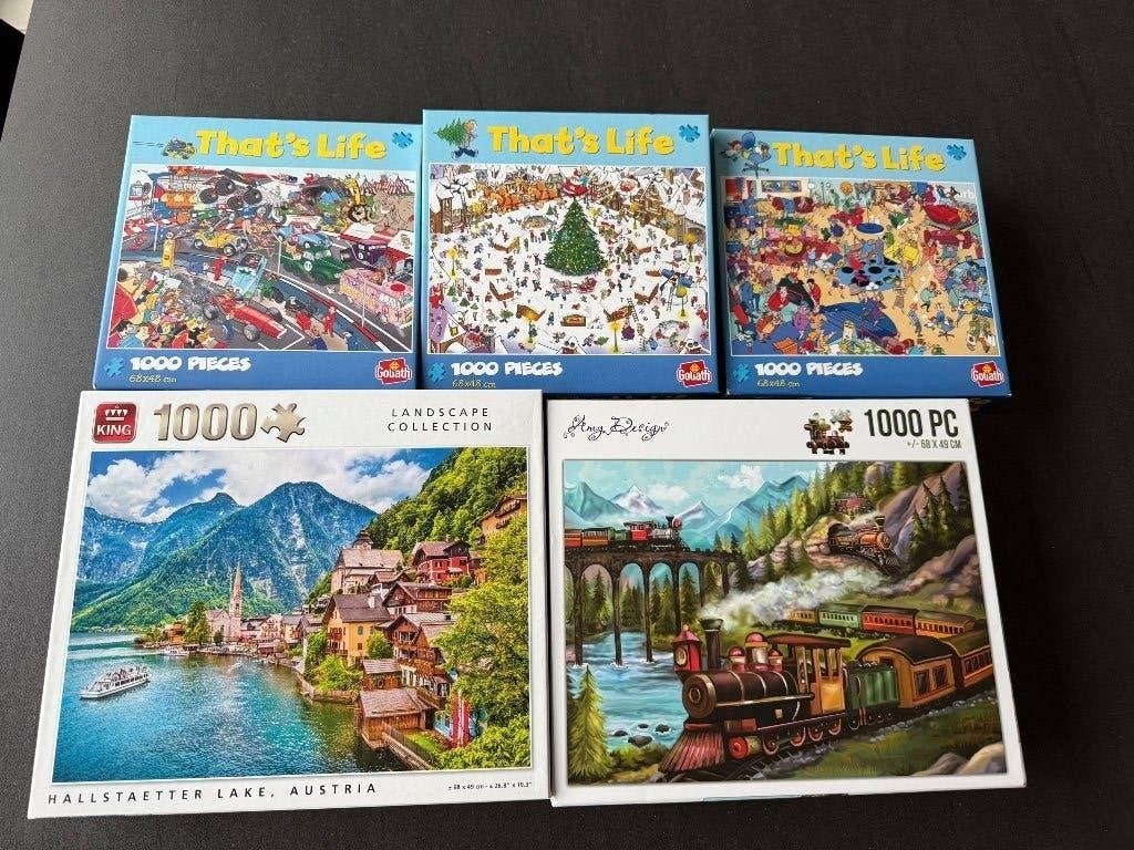 Puzzels, Ophalen, 500 t/m 1500 stukjes, Zo goed als nieuw, Legpuzzel