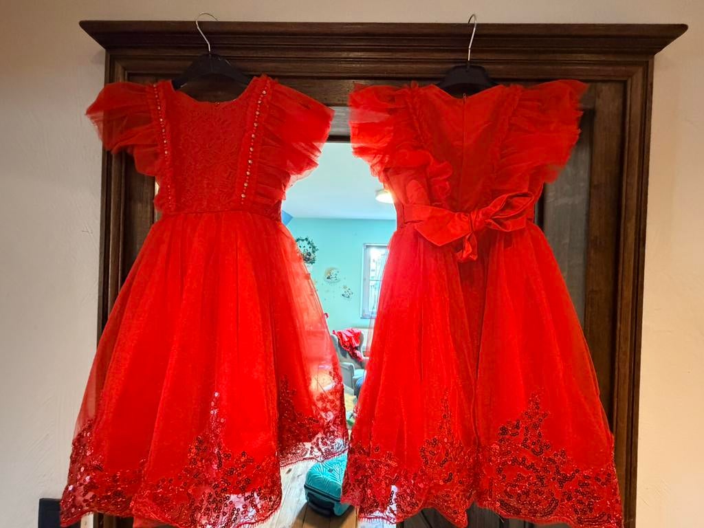 Robes de Noël pour filles 140, Enlèvement ou Envoi, Comme neuf