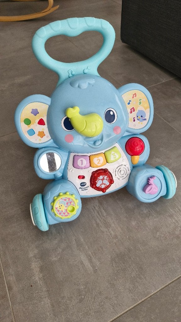 VTech Éléphanteau Trottino — bon état — sons fonctionnels, Enlèvement, Utilisé, Avec lumière