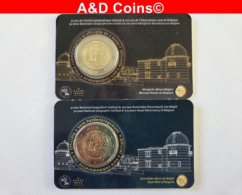 Belgie 2 Euro Coincard 2026, Ophalen of Verzenden, België, Overige waardes, Losse munt