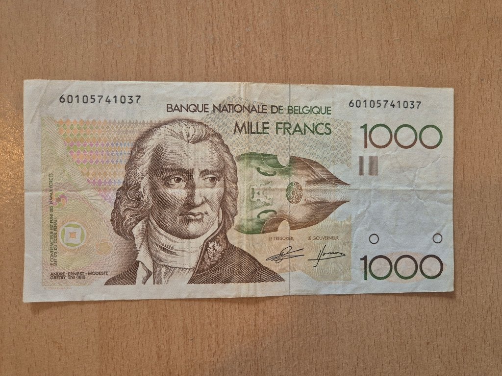 1000 Belgische Frank 1980 (Grétry) - Eerste drukjaar, Enlèvement ou Envoi, Billets de banque