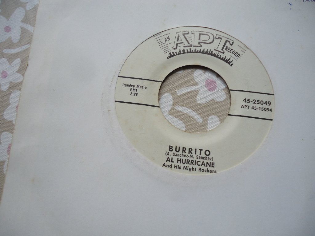 7" Al HURRICANE - Burrito, Cd's en Dvd's, Vinyl Singles, Verzenden, Single