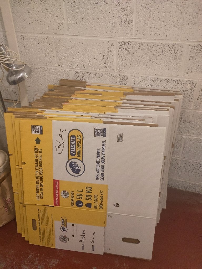 Verhuisdozen (50), Ophalen, Gebruikt, Doos, Opvouwbaar