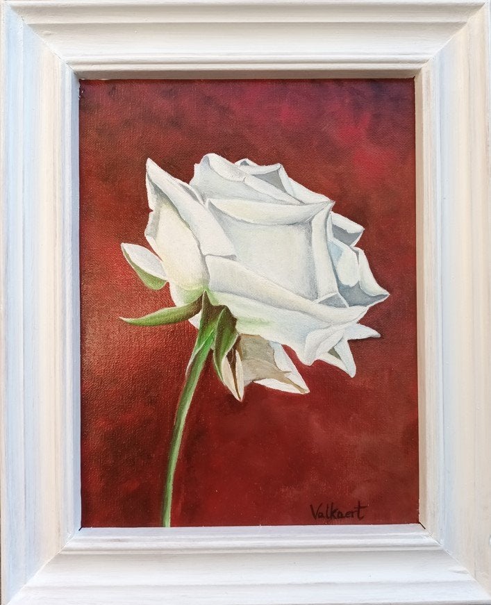Roos, Peinture à l'huile, Peint à la main, Enlèvement, Fleurs