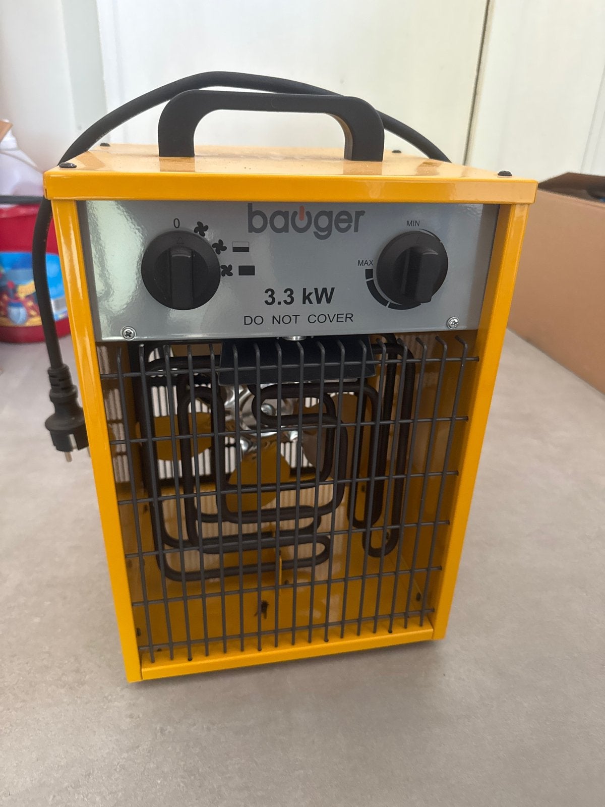 Krachtige Bauger Bouwkachel 3.3 kW – In zeer nette staat, Doe-het-zelf en Bouw, Verwarming en Radiatoren, Zo goed als nieuw, Kachel