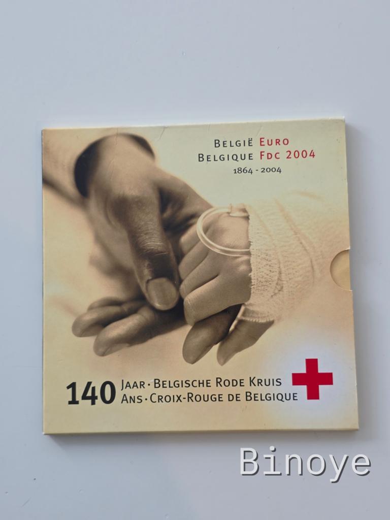 Série euro Belgique 2004 Croix Rouge FDC, Enlèvement ou Envoi, Belgique, Série, Or
