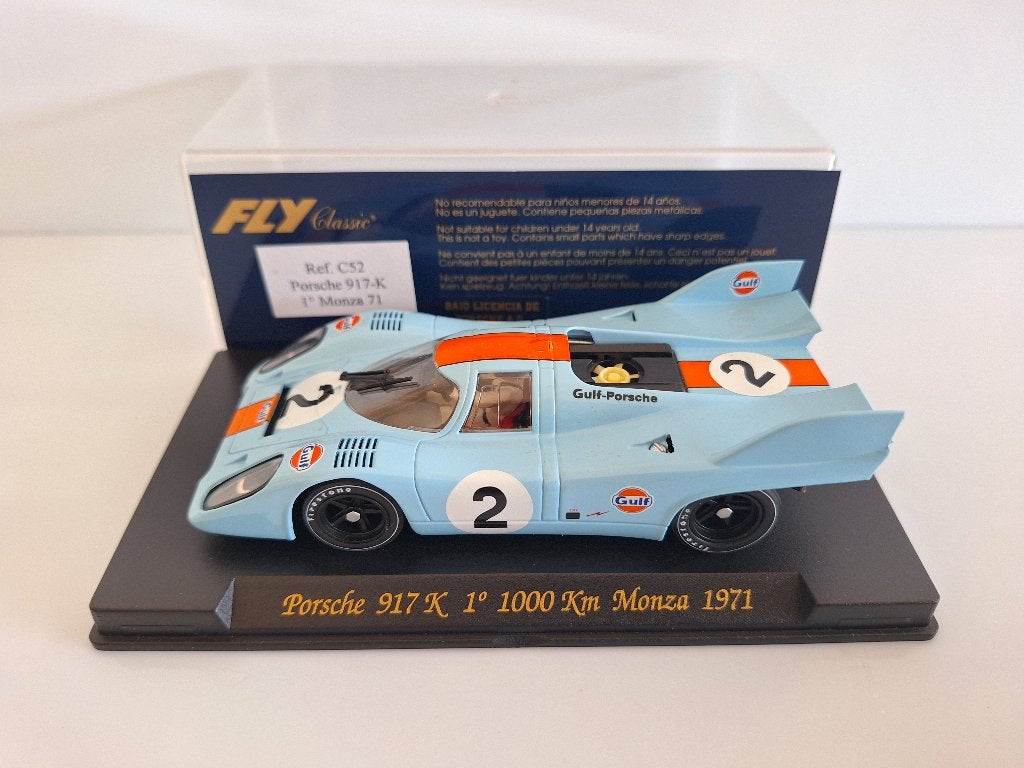 Fly Porsche 917K 1000 Km Monza Gulf 1971 C52, Enfants & Bébés, Neuf, Autres marques, Électrique, Enlèvement ou Envoi