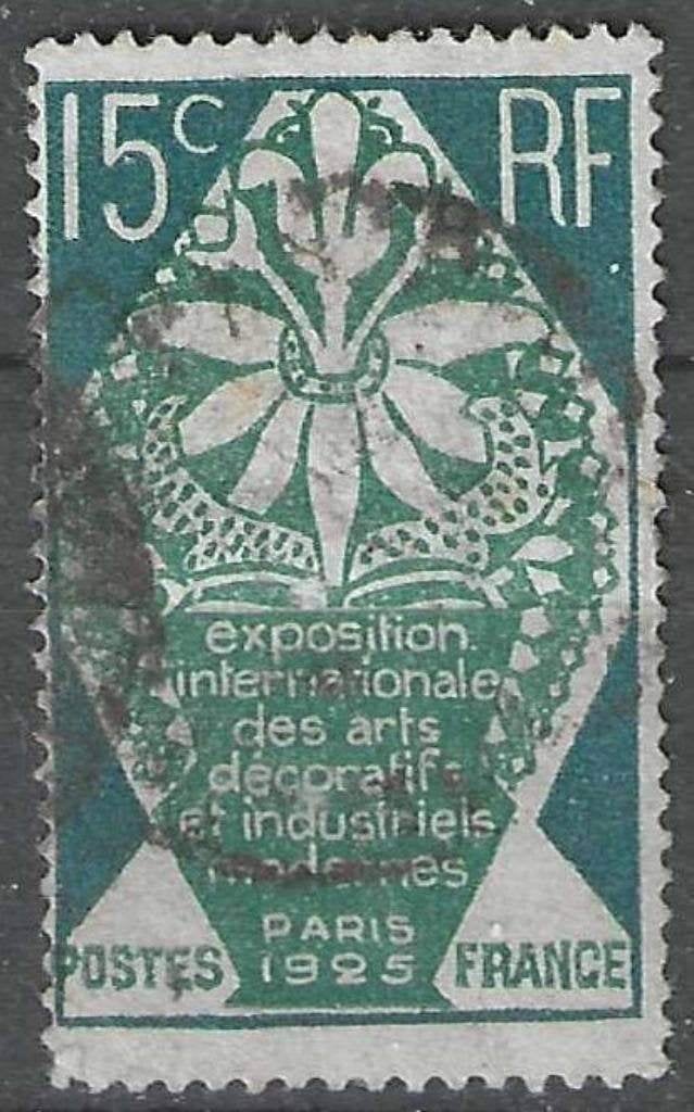 Frankrijk 1924/1925 - Yvert 211 - Decoratieve Kunst (ST), Verzenden, Gestempeld