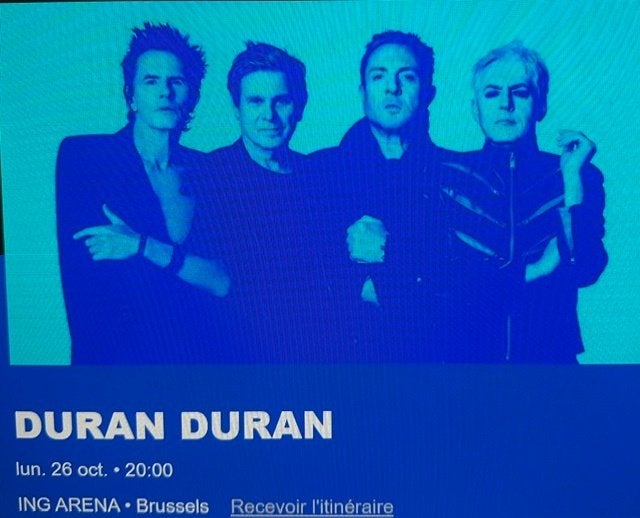 Places de concert DURAN DURAN, Deux personnes, Octobre