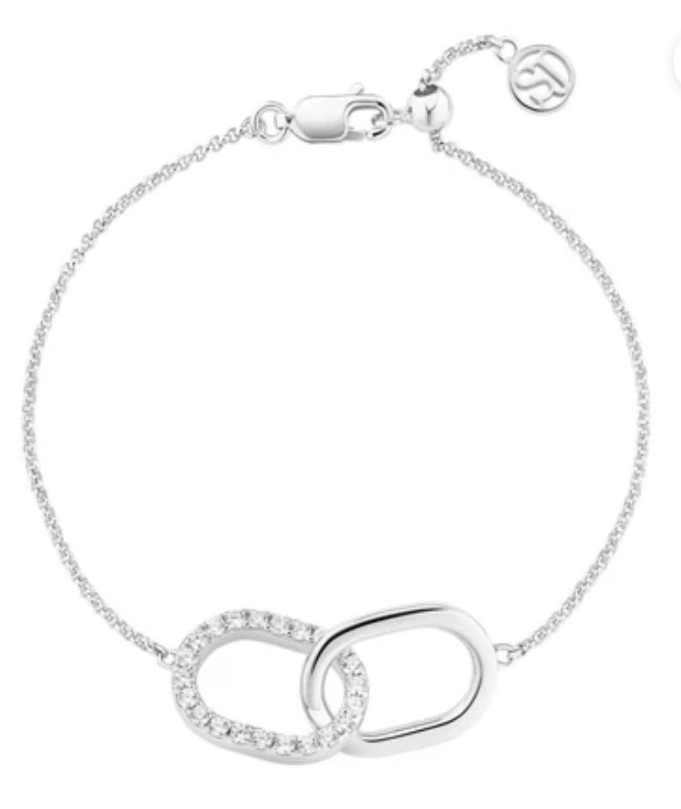 Bracelet en argent Sif Jacobs, Bijoux, Sacs & Beauté, Bracelets, Enlèvement ou Envoi, Comme neuf, Argent, Argent
