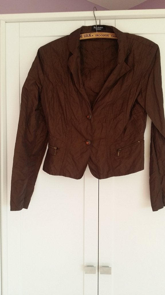 Bruine blazer, maat 38, Kleding | Dames, Maat 38/40 (M), Bruin, Ophalen of Verzenden, Zo goed als nieuw