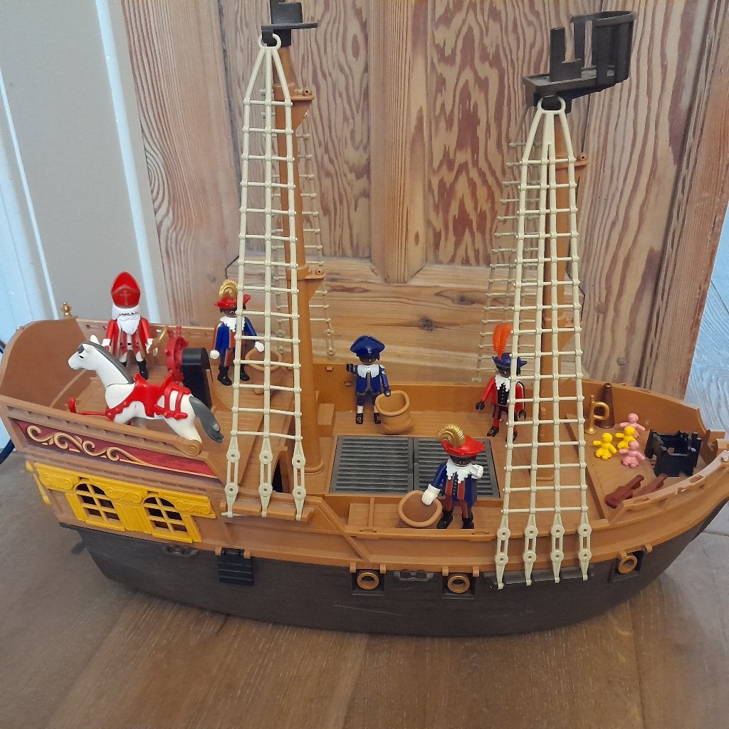 Playmobil stoomboot met sint en pieten, Kinderen en Baby's, Ophalen, Gebruikt, Boot/Schip