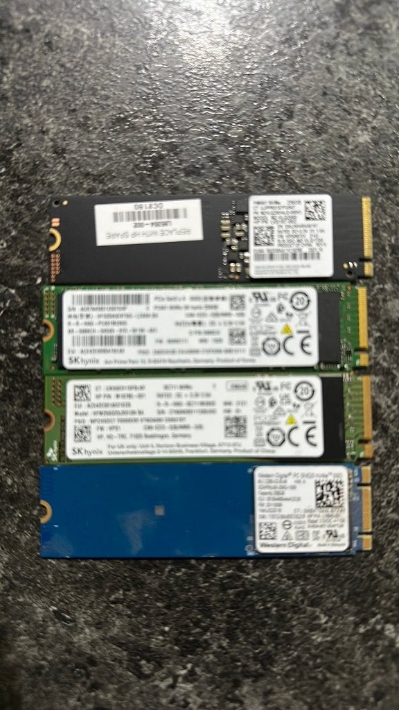 Lot 4 SSD M.2 NVMe 256 Go, Enlèvement ou Envoi, SSD, Interne, Comme neuf