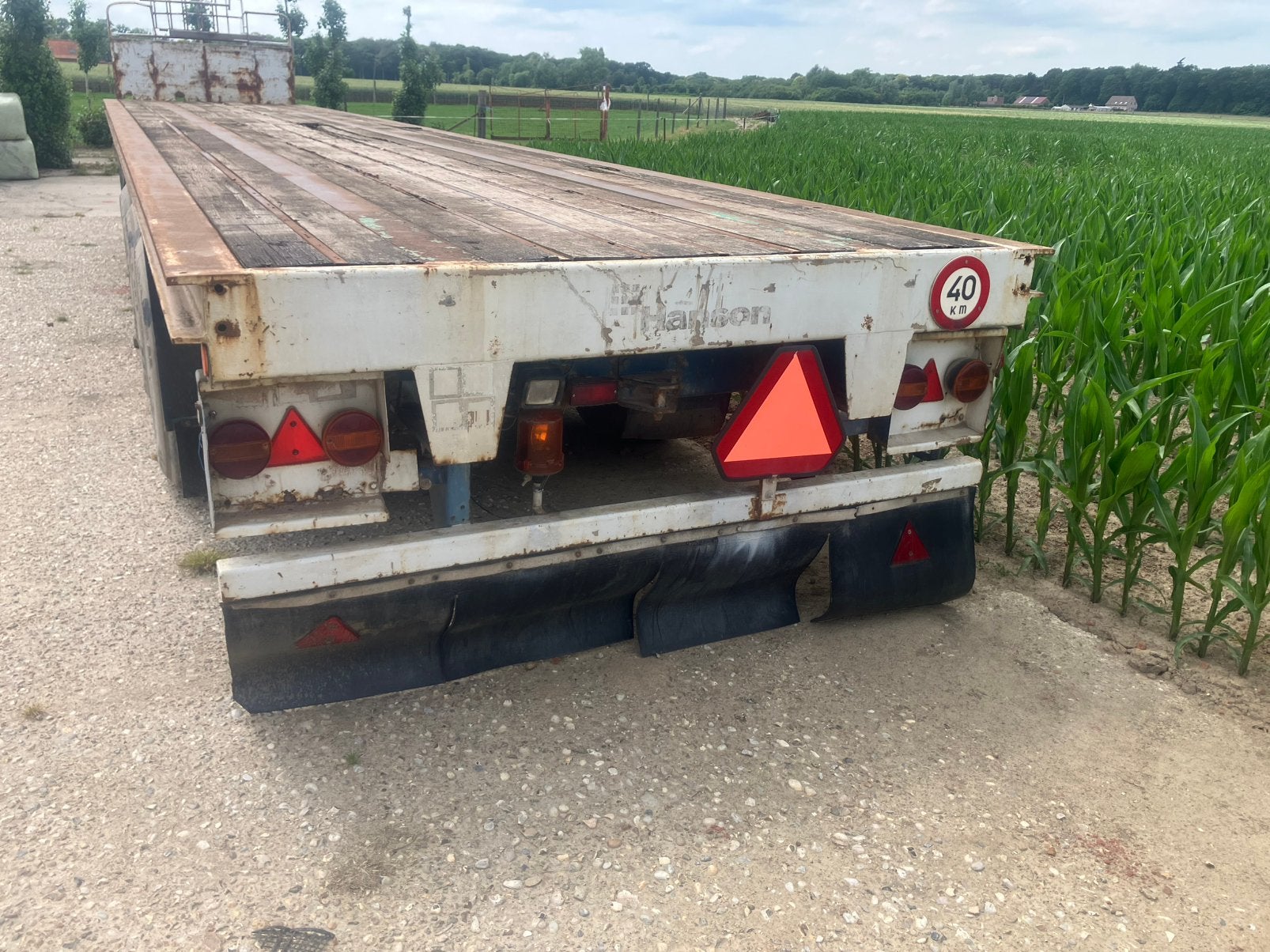 Platte remorque MOL/Traag vervoer gekeurd, Enlèvement