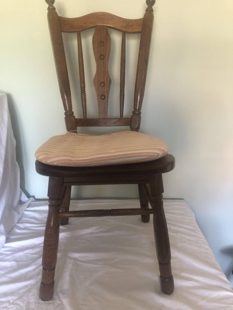 Stoelen, Huis en Inrichting, Stoelen, Ophalen, Gebruikt, Bruin, Vier
