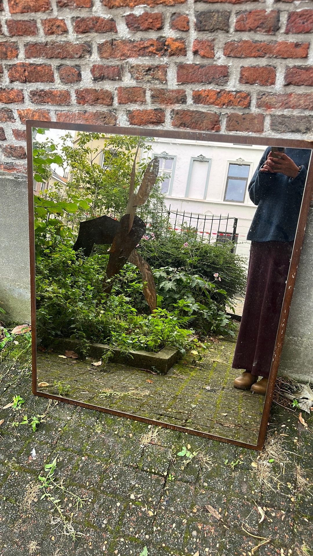 Grote spiegel met lichte tint, Huis en Inrichting, Woonaccessoires | Spiegels, Ophalen, Zo goed als nieuw
