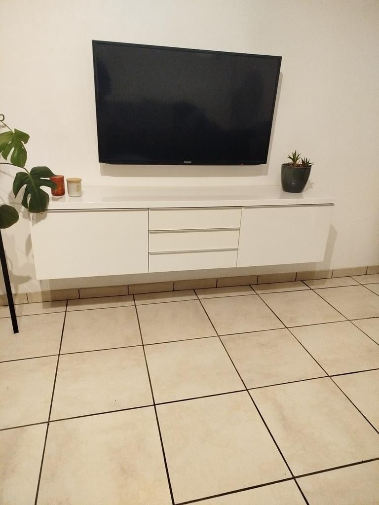 Hoogglans tv meubel, Huis en Inrichting, Ophalen, Gebruikt, 150 tot 200 cm, Modern