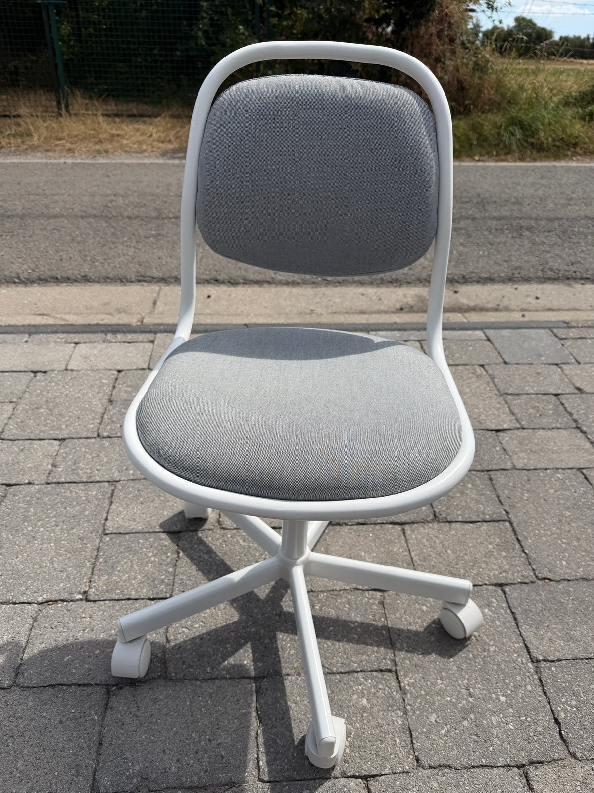 Chaise pivotante Ikea ÖRFJÄLL, Comme neuf, Enlèvement, Blanc, Chaise de bureau