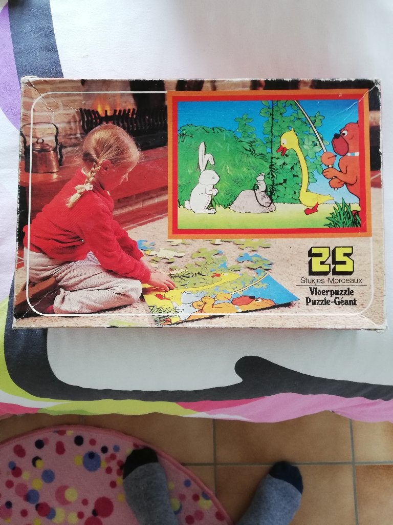 Vloerpuzzel Het eendje, Ophalen of Verzenden, 10 tot 50 stukjes, Zo goed als nieuw, 2 tot 4 jaar