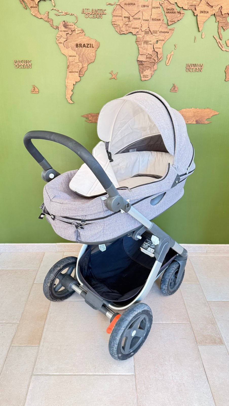 Stokke Wieg/Maxicosi/Buggy, Autres marques, Poussette combi, Pneus, Enlèvement