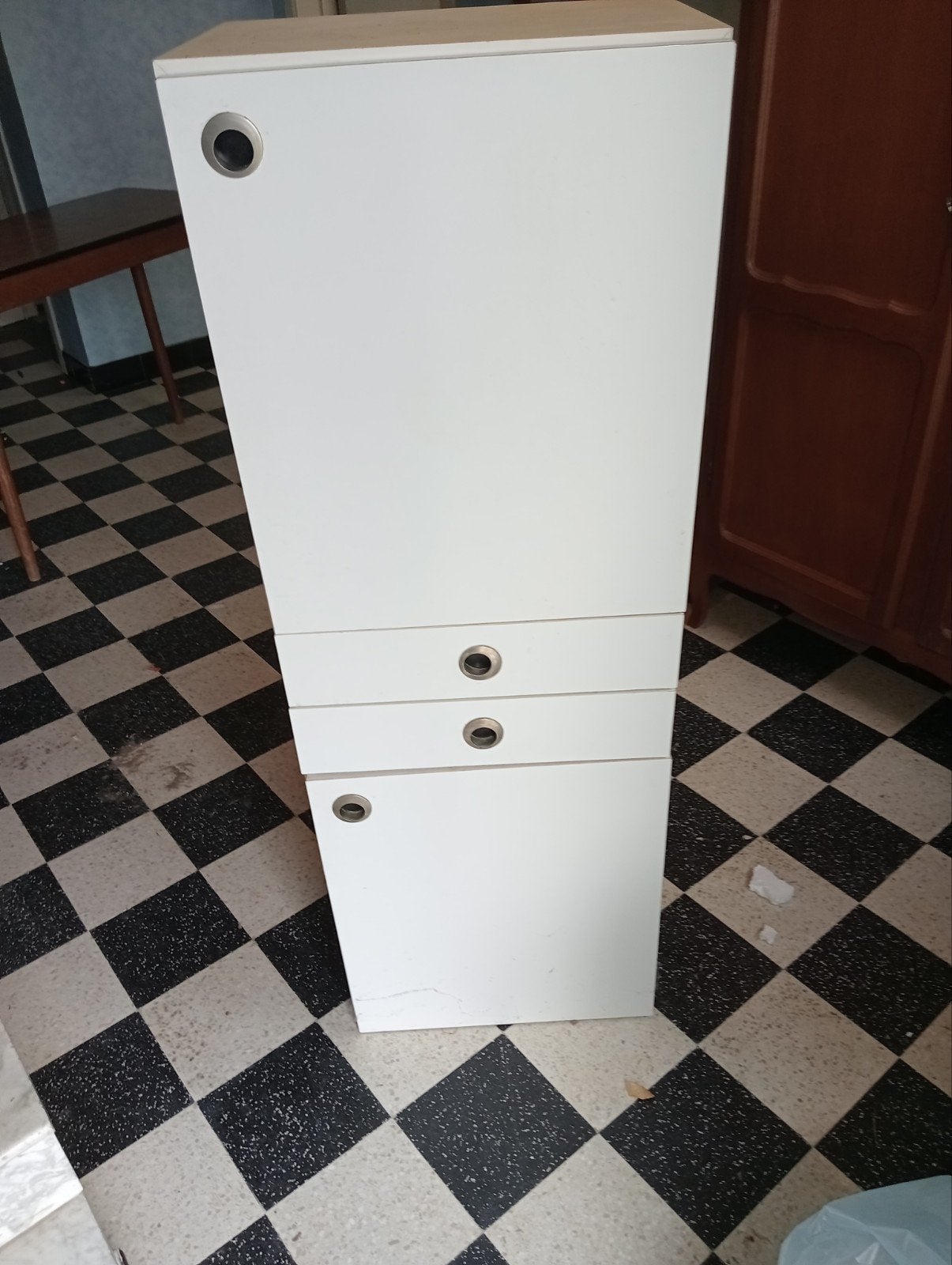badkamer kastje, Ophalen