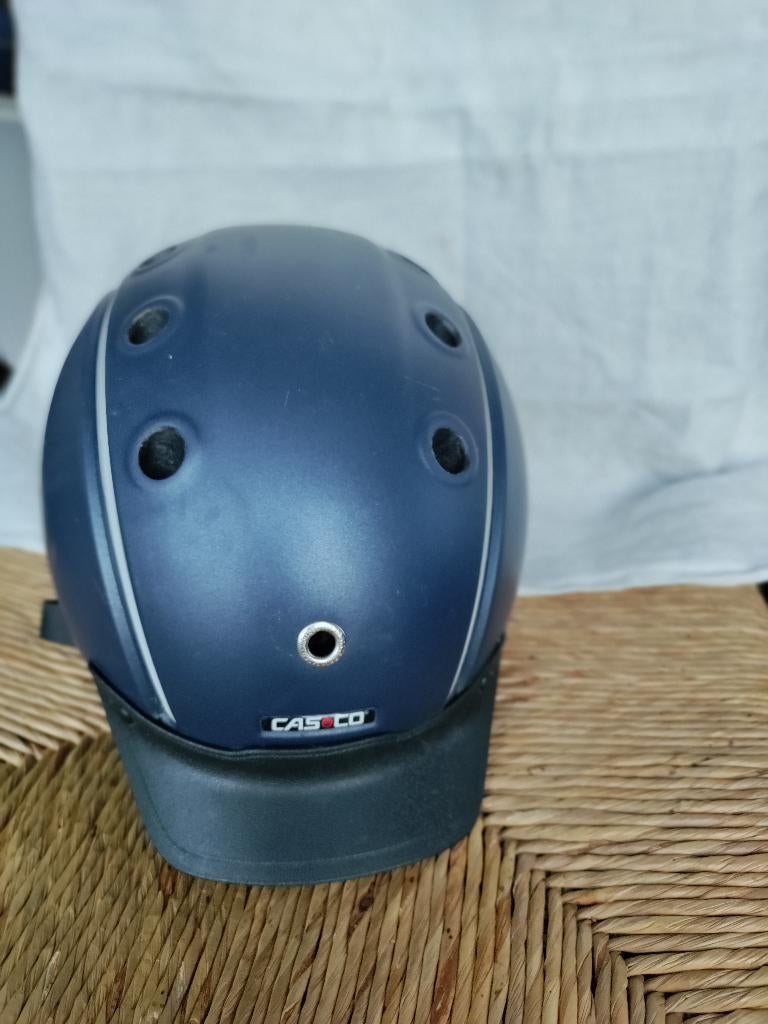 Paardrijhelm Casco, blauw, maat 52-56 cm, Ophalen, Kinderen, Overige typen, Zo goed als nieuw