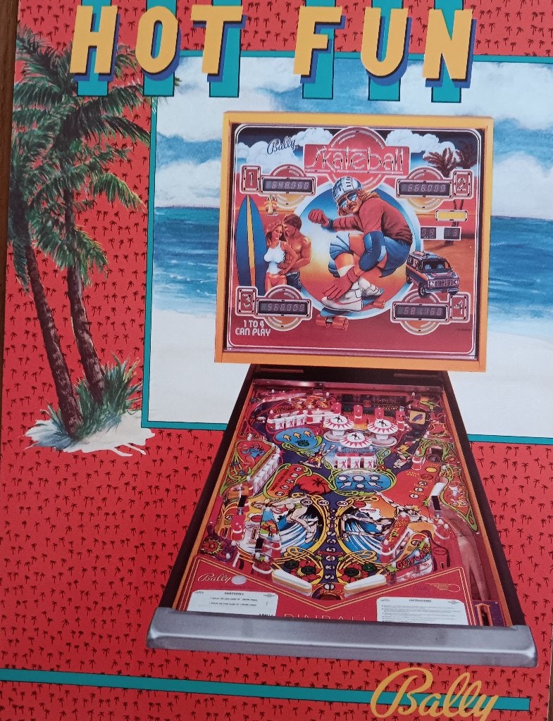 Flipperkast   HOT FUN   Bally, Verzenden, Bally, Flipperkast, Nieuw