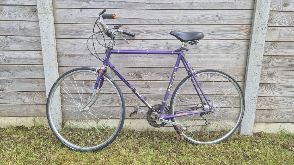 Retro koersfiets, Fietsen en Brommers, Gebruikt, 26 inch, 10 tot 15 versnellingen, Velgrem