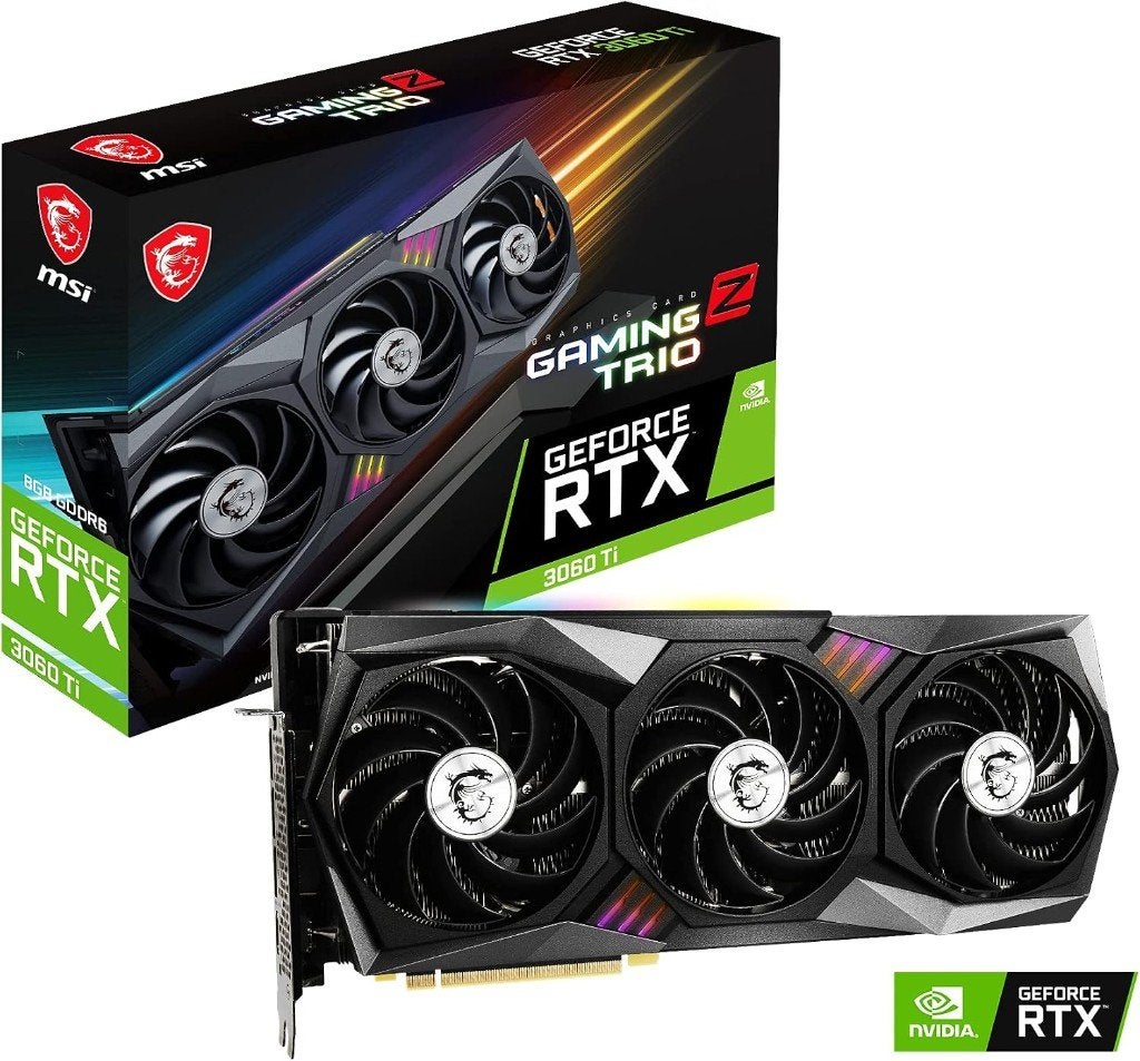Carte Graphique MSI RTX 3060 Ti GAMING Z TRIO 8G LHR, Informatique & Logiciels, Enlèvement, Comme neuf