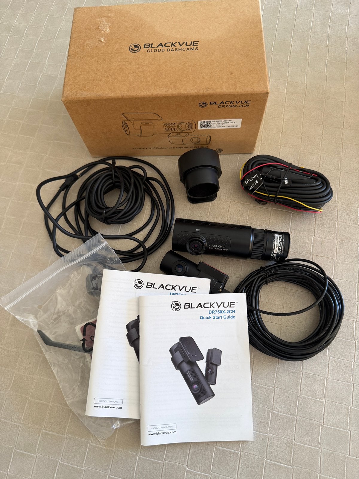 BlackVue DR750X-2CH Plus Full HD, Motos, Accessoires | Systèmes de navigation, Enlèvement ou Envoi, Comme neuf