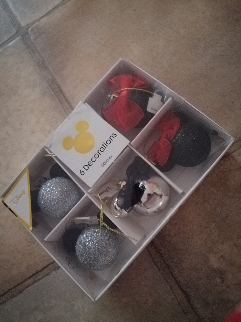 Disney Mickey Kerstballen, Diversen, Ophalen of Verzenden, Nieuw