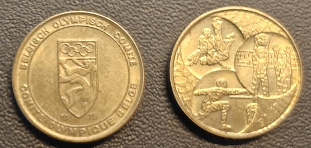 2x penning belgisch olympisch comité 1978, Ophalen, Overige materialen