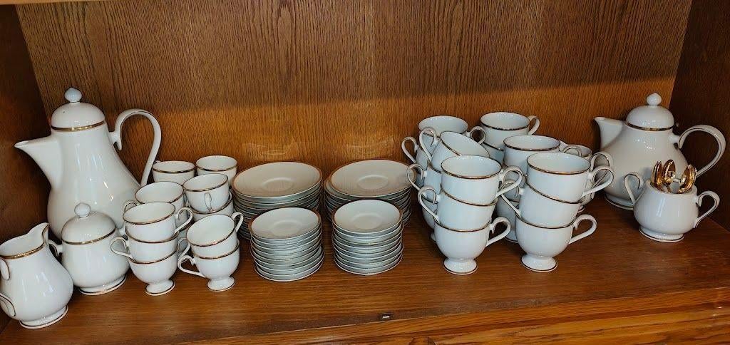 Service à café et à thé en porcelaine Noritake complet, Enlèvement ou Envoi, Utilisé, Porcelaine, Service complet